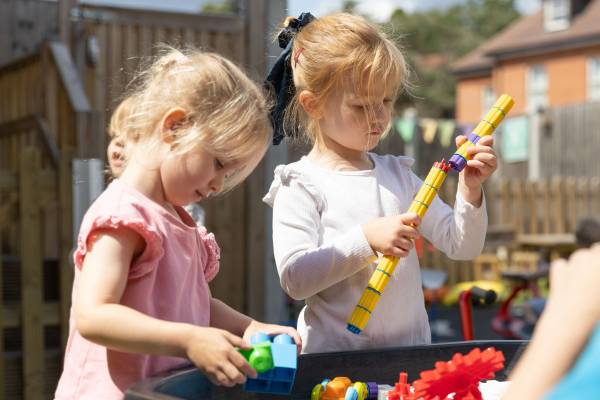 Preschoolers at Monkey Puzzle Day Nurseries